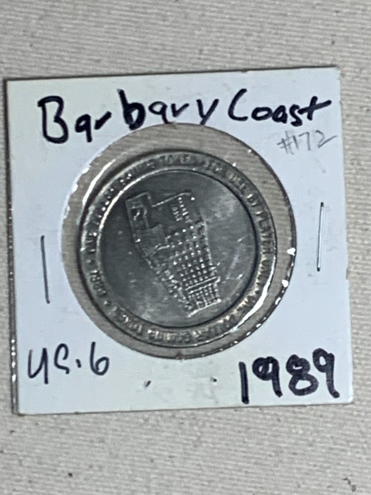 $1 Barbary Coast Hotel and Casino, Las Vegas NV Gaming Slot Token 1989