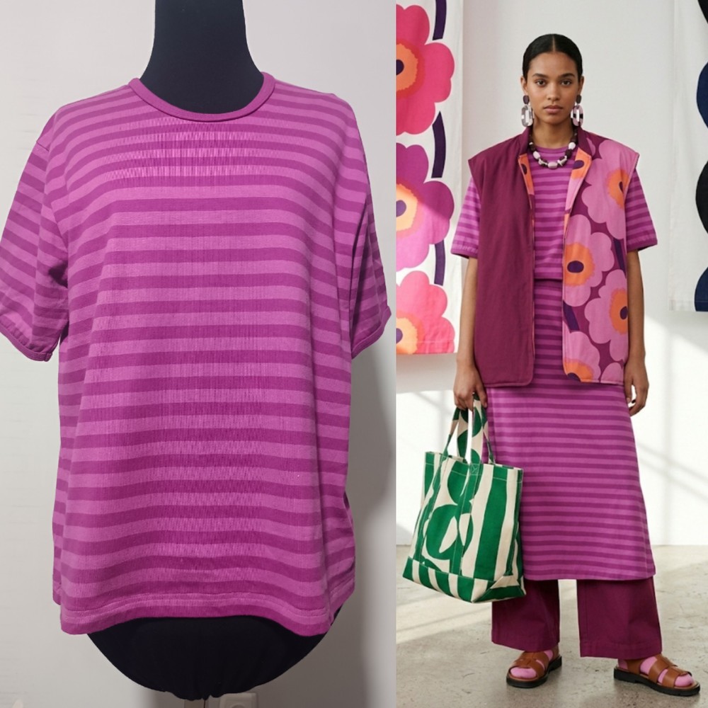Marimekko Bright Striped T-shirt Size M
