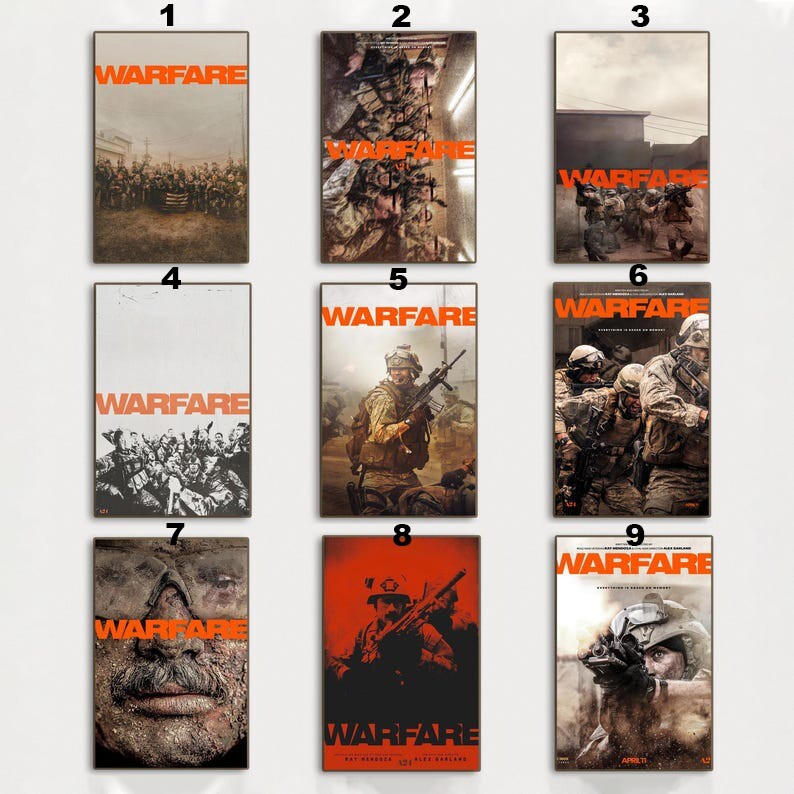 Vintage Warfare Movie Poster Art for Home Decoration