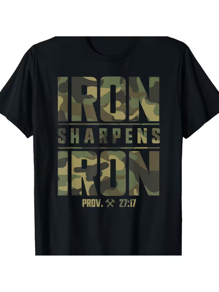 Men's Christian Camouflage Scripture Fitness T-Shirt