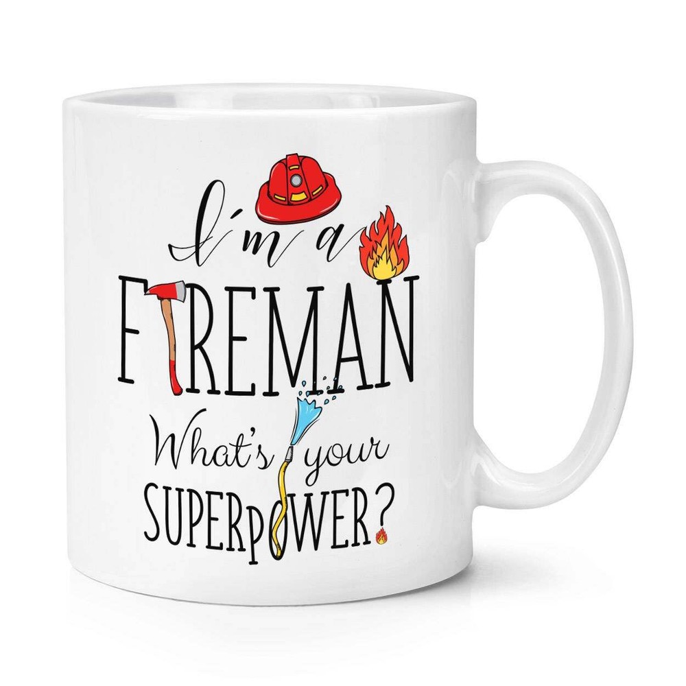 Fireman Superpower Coffee Mug Gift for Hero Fans