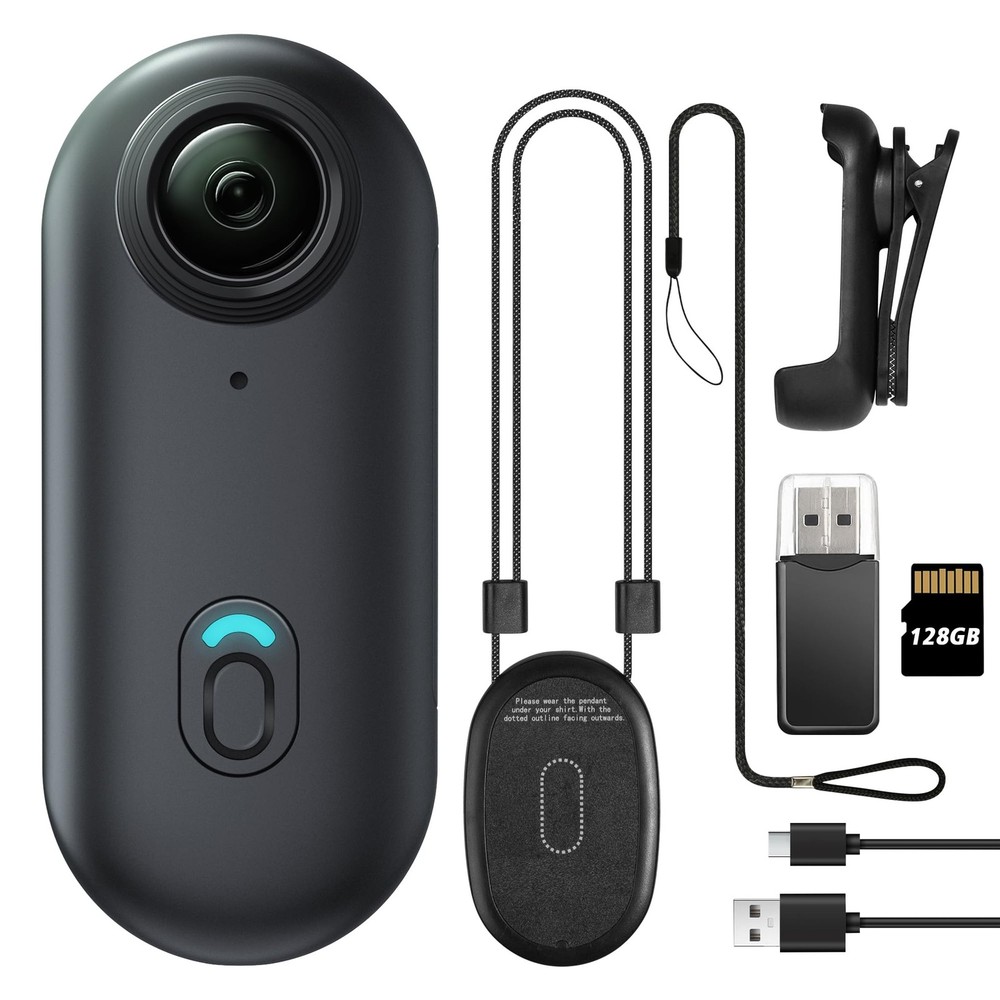 Mini Body Camera, Wearable Action Body Cam, Thumb Size Hands Free Recording B