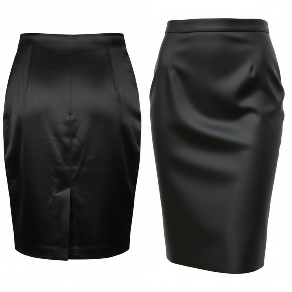Brooks Brothers Black silk Pencil Skirt Size 10 NWT