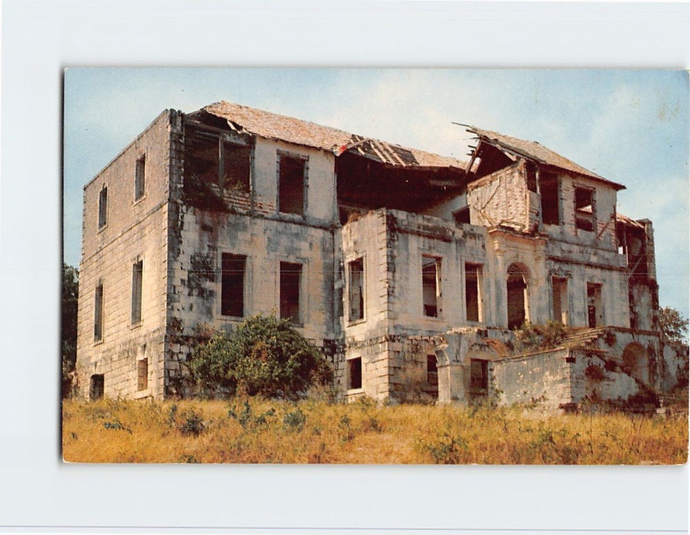 Postcard Ruins Rose Hall Great House Montego Bay Jamaica