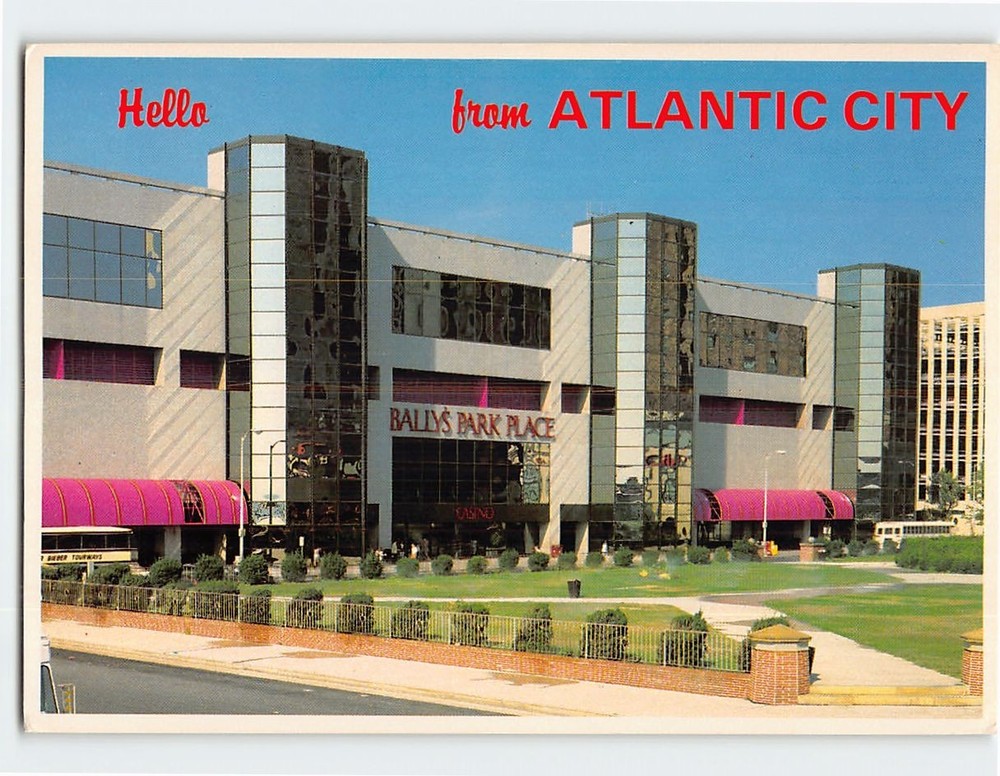 Postcard Bally's Park Place Hotel & Casino Atlantic City New Jersey USA