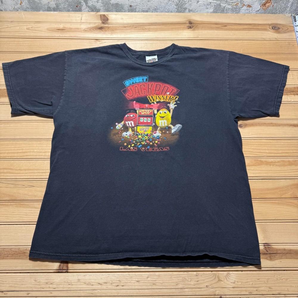 Vintage Y2K M&M's World Las Vegas Nevada Sweet Jackpot Winner T-Shirt - Size XL