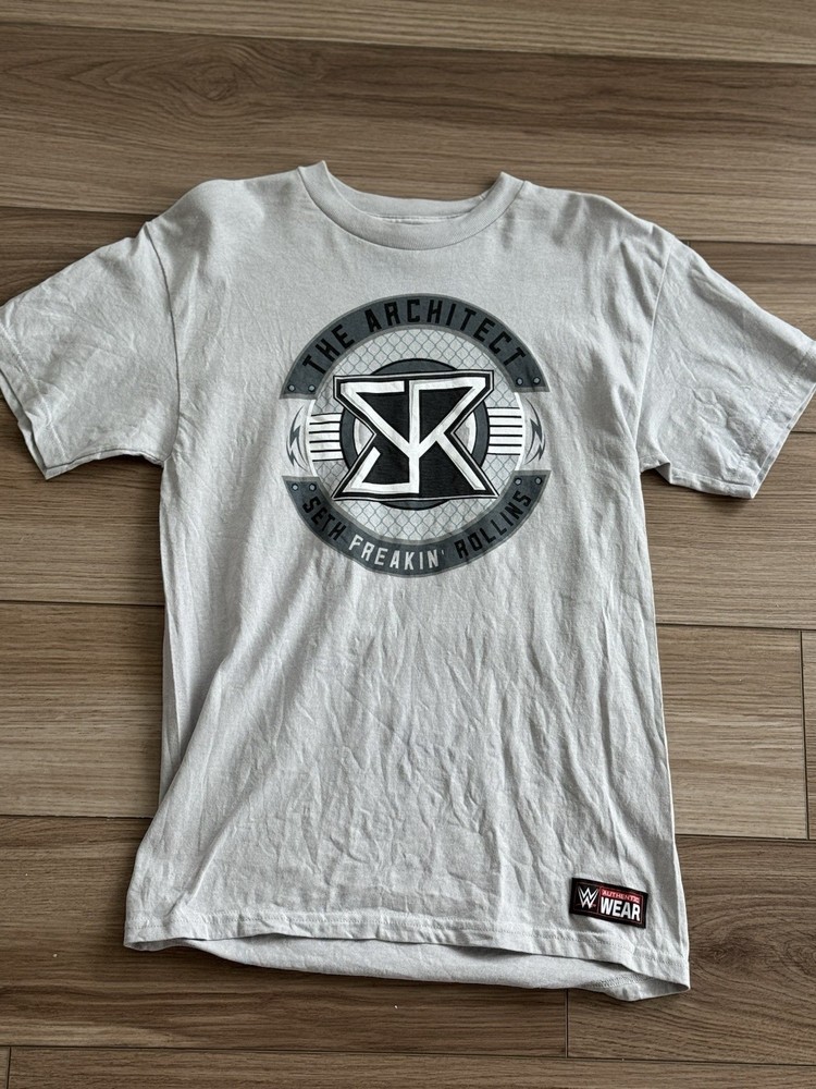 WWE Authentic Wear Slam Crate LootCrate Seth Freakin’ Rollins Gray T-Shirt M