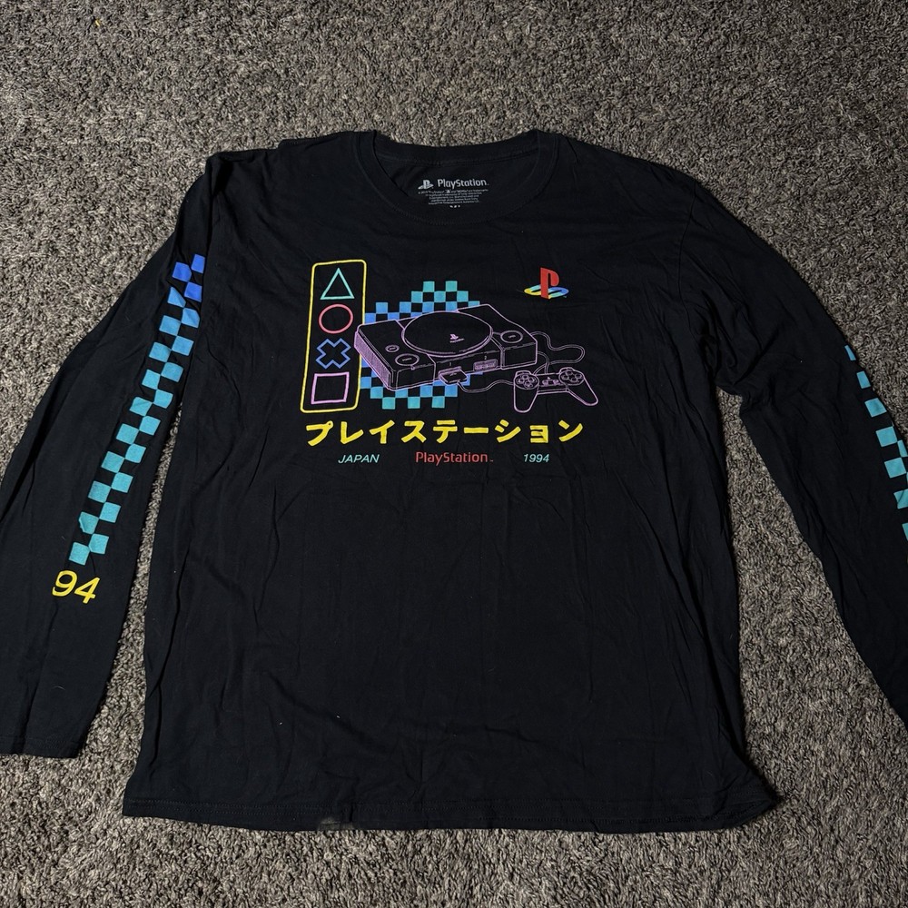 PlayStation XL Long Sleeve Shirt  Japan 1994 Graphics