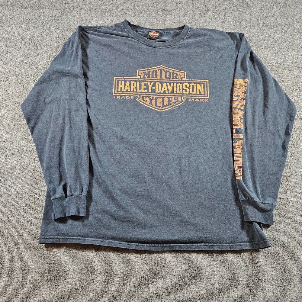 Vintage Harley-Davidson Long Sleeve Double-sided T-shirt Biker Y2K Size M/L