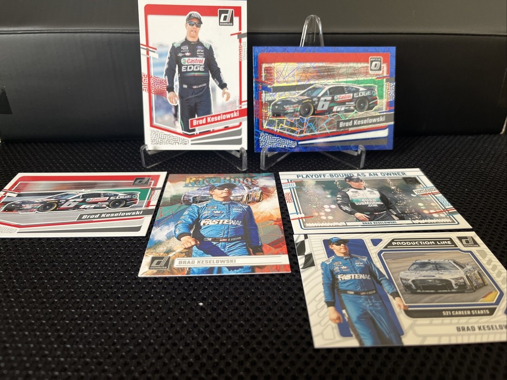 2024 Donruss/Optic Brad Keaelowski 6 Card Lot Includes Blue Hyper