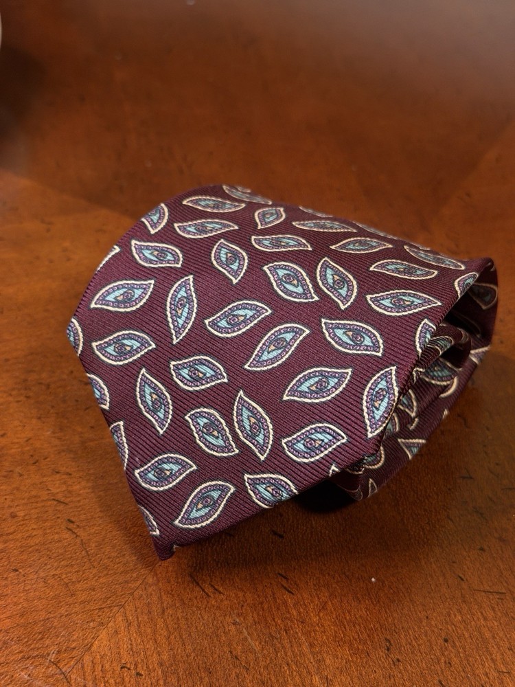 Polo Ralph Lauren Men's Silk Pattern Tie Made in USA