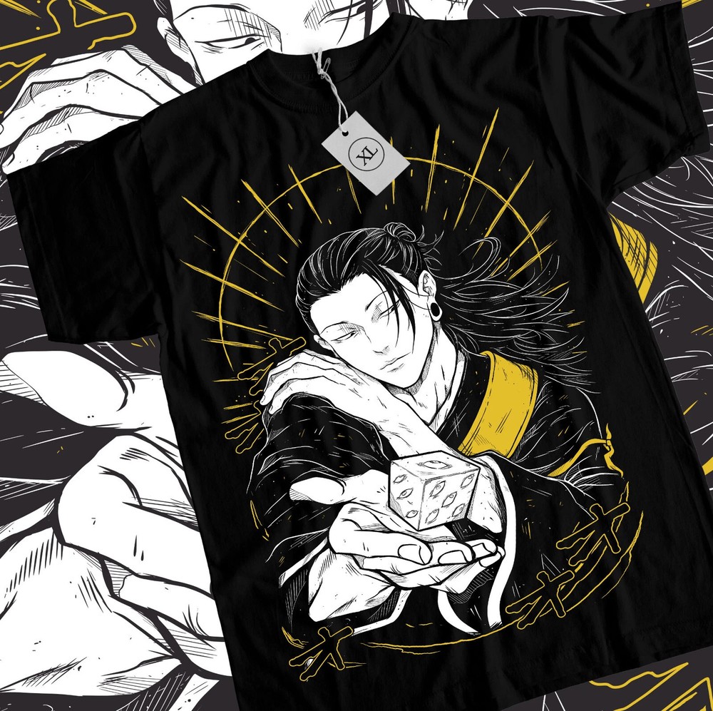 Suguru Geto T-shirt Jujutsu Kaisen Shirt Getou Jjk Anime Black Shirt All Size