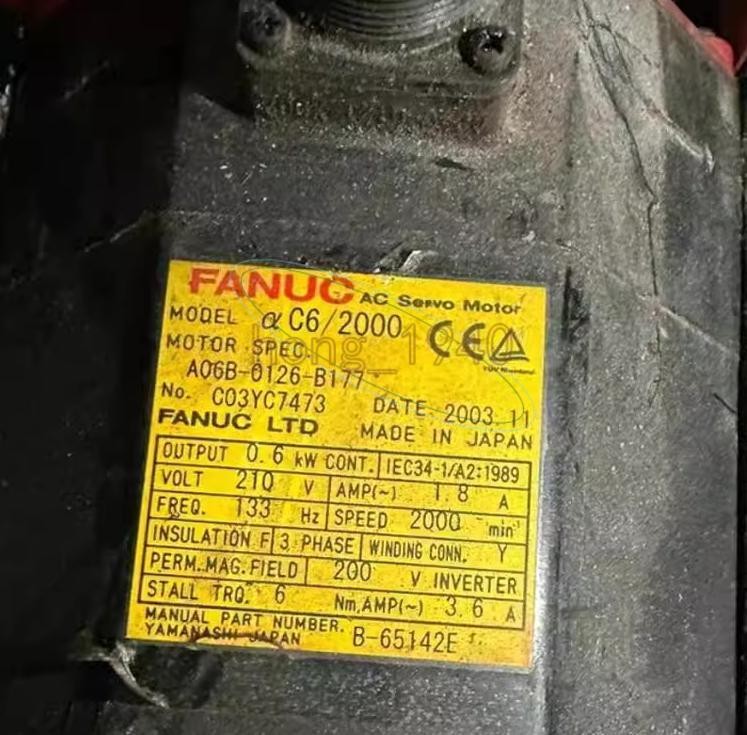 1PCS Used FANUC Servo Motor A06B-0126-B177