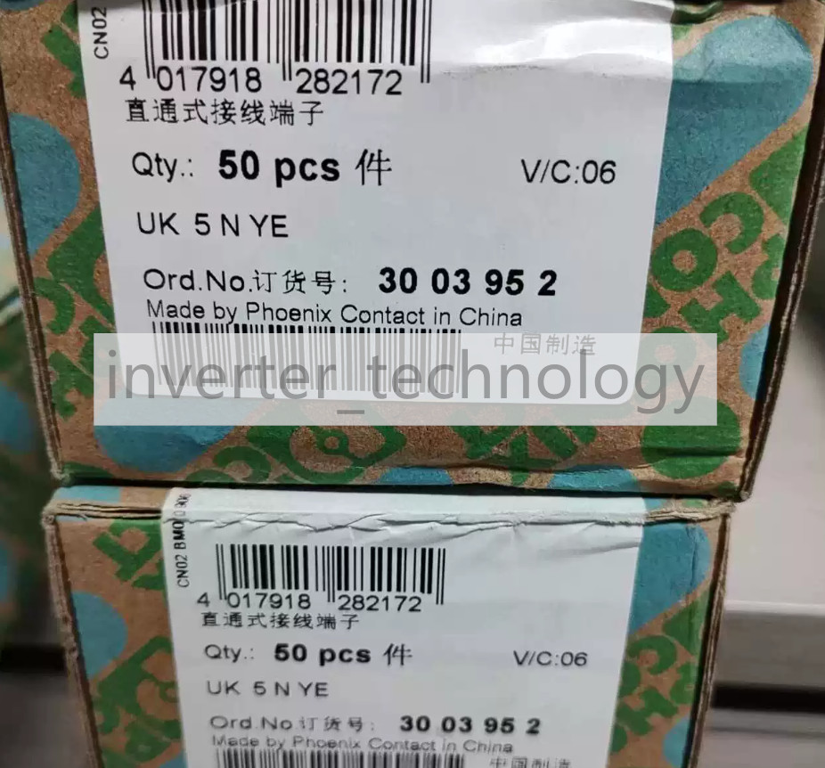 50pcs New Phoenix Contact UK 5 N YE 3003952 Terminal Blocks Free Ship #G
