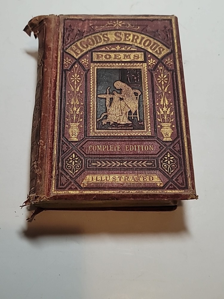 Hood's Serious Poems Complete Edition Rough Shape See Pics Year 1876