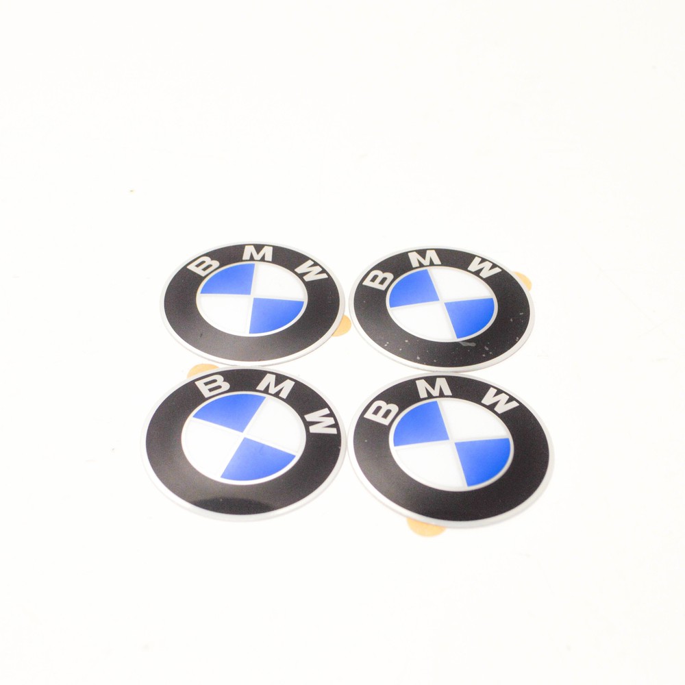BMW 3 E30 Wheel Center Cap Emblems Stickers 58mm x4 Set 36131181081 NEW GENUINE
