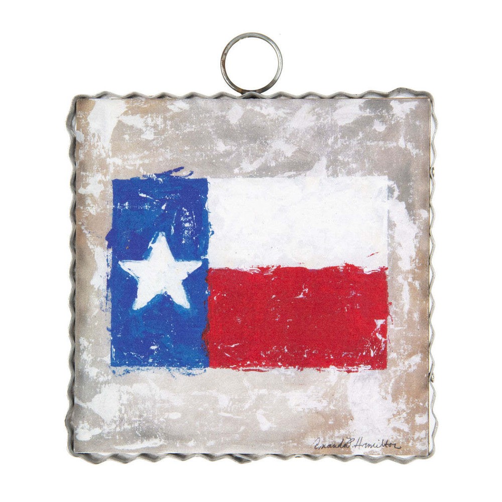 The Round Top Collection Mini Texas Flag Print