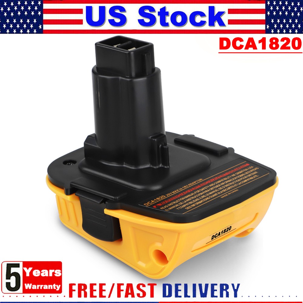 DEWALT DCA1820 20V Battery Adapter for 18V to 20V Max Li-Ion Tools US