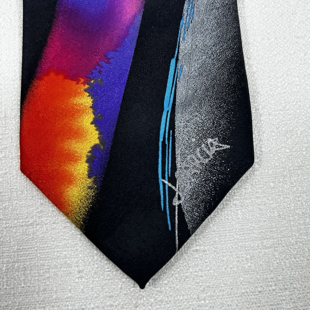 “J. Garcia Wetlands II Collector’s Edition Silk Tie Abstract Art Jerry Garcia”