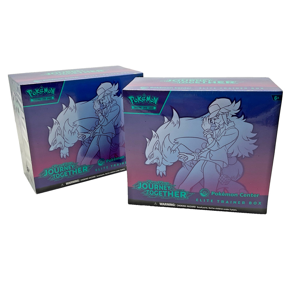 Lot of (2) Pokemon Center Journey Together Elite Trainer Boxes SEALED PC ETBPROBSTEIN is actively accepting consignments !!