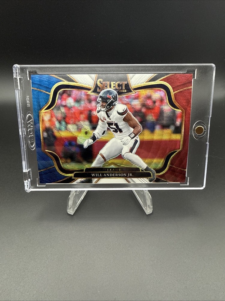 2025 Panini Select Will Anderson Jr. Tri-Color Prizm Field Level /99