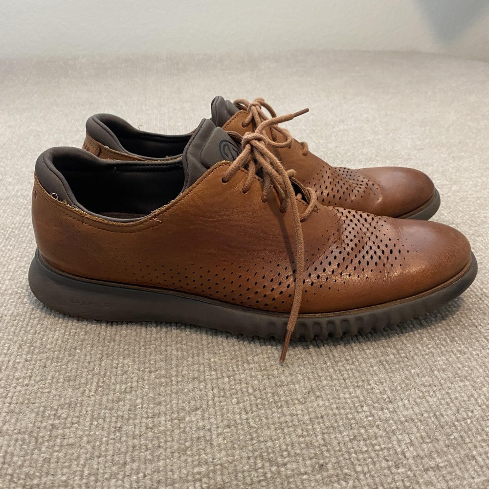 Cole Haan Zerogrand Shoes Mens Size 11 Brown Leather Grand.OS Sneakers C25351