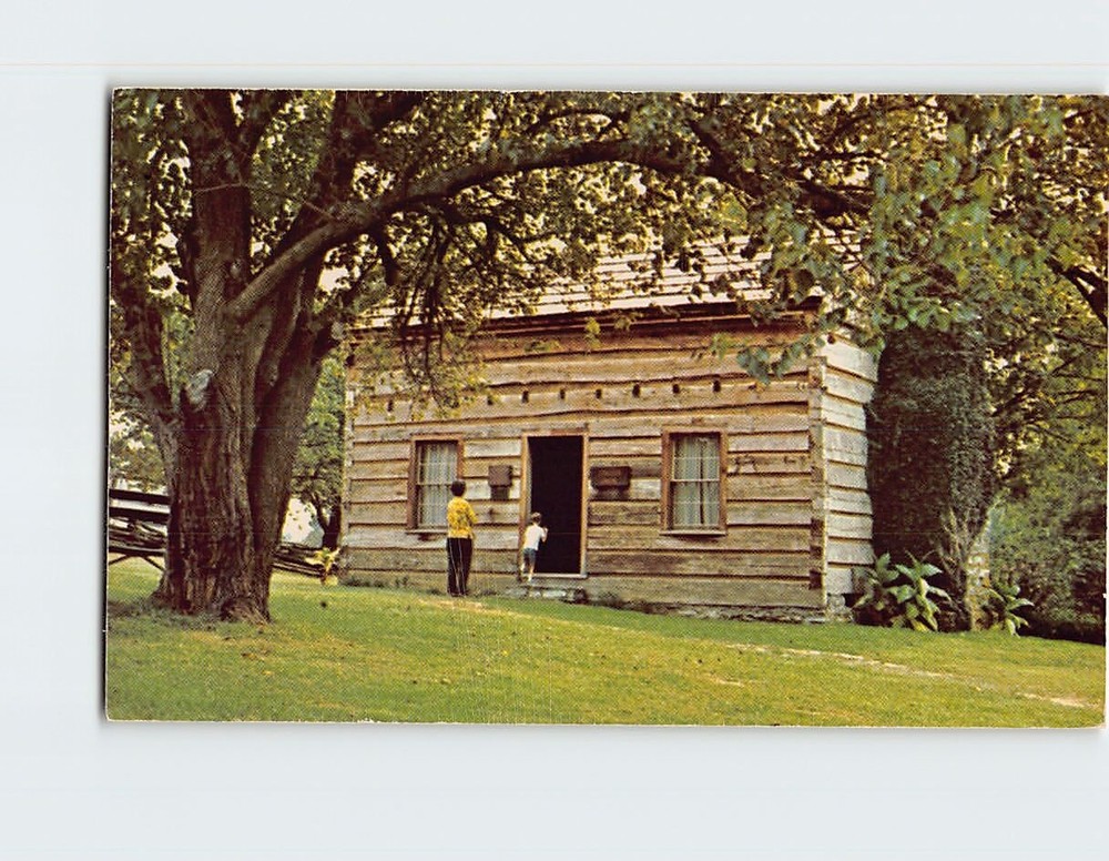 Postcard The Lincoln Cabin Lincoln Homestead State Shrine Kentucky USA