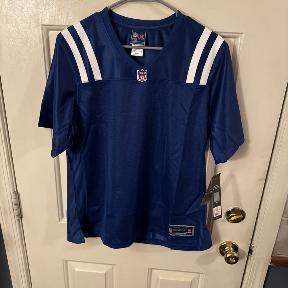 Indianapolis Colts NFL Womens Team Jersey Blank NWT Size L