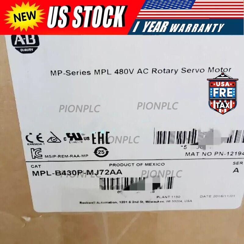 NEW AB MPL-B430P-SJ72AA Servo Motor MPLB430PSJ72AA Fast Shipping US Free Tax