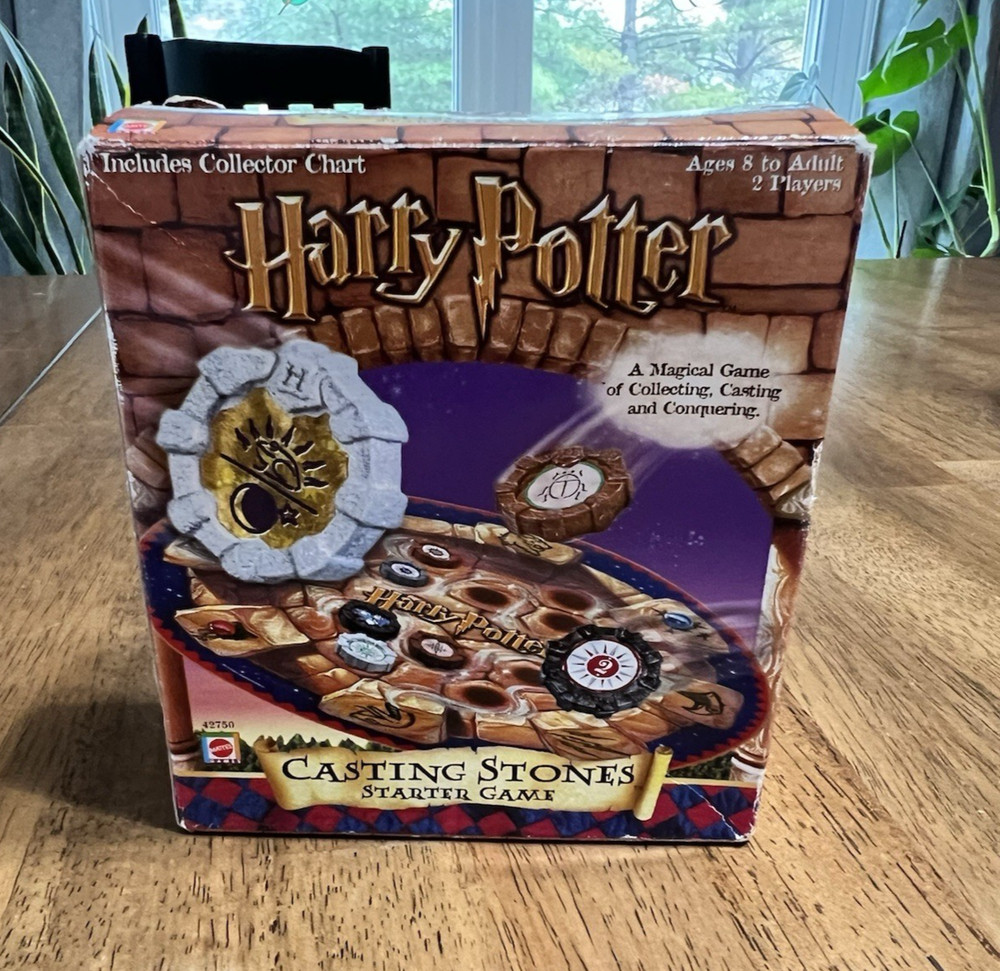 2001 Harry Potter Casting Stones Starter Game Set Mattel Complete