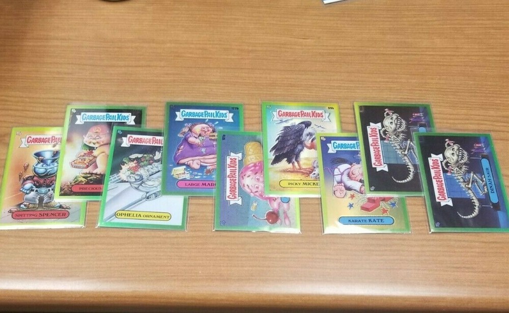 NEW GPK Topps 2020 Garbage Pail Kids Chrome 3 GREEN REFRACTOR Cards * YOU PICK*