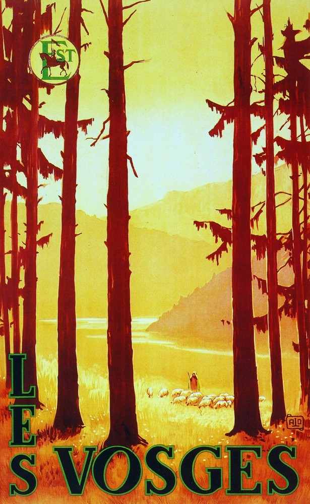 Les Vosges Decorative french Poster.Fine Graphic Art Interior room Design. 2901