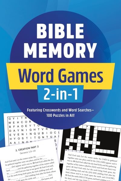Bible Memory Word Games 2-in-1 : Featuring Crosswords and Word Searches—100 P...