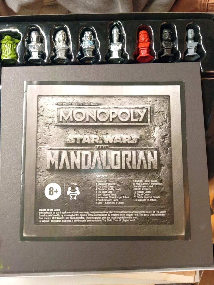 Hasbro Monopoly: Star Wars The Mandalorian Edition Game Board with Figure NIB