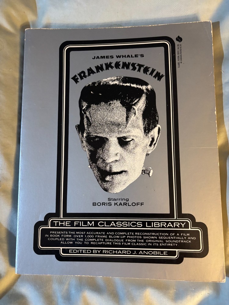 Frankenstein - Movie Tie In Anobile frame by frame 1974 oversize paperback VG+