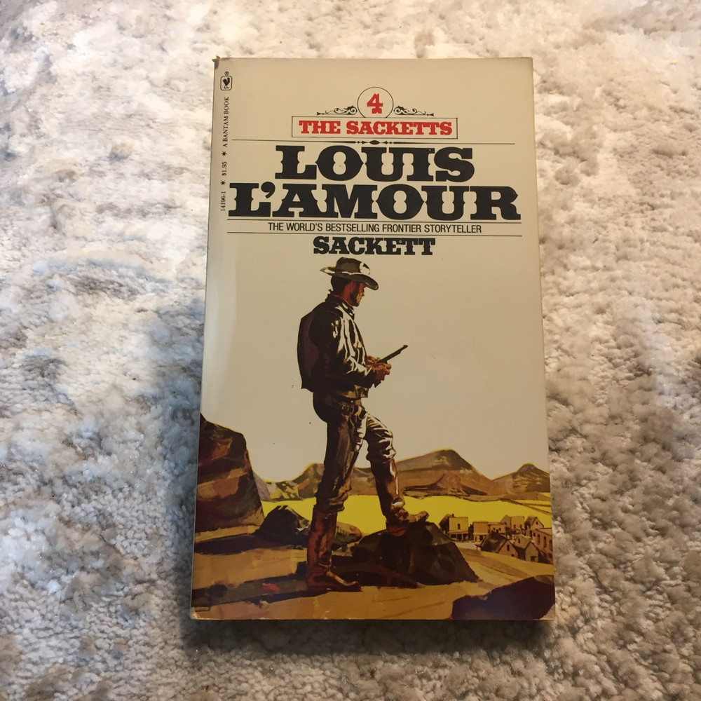 Sackett Louis L’Amour 1980 Bantam Traditional Western Paperback Book