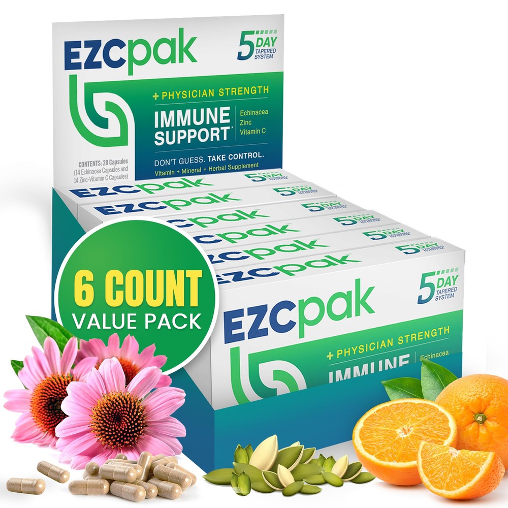 5-Day Tapered Immune Support Booster - Vitamin Immune Support Supplement, Ech...
