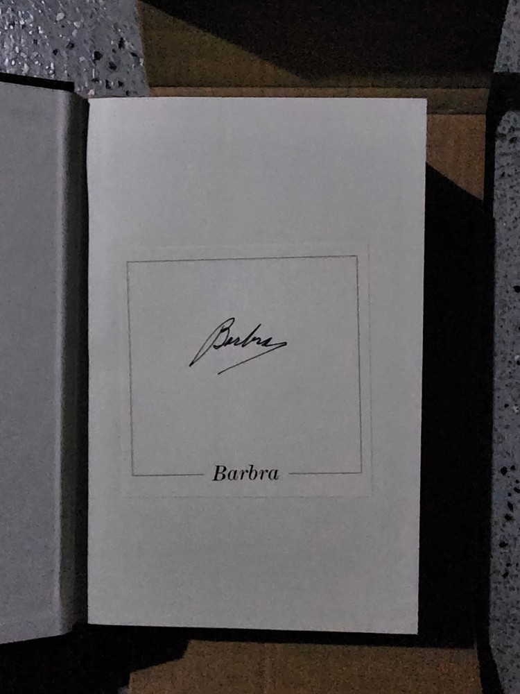 Barbra Streisand My Name is Barbra w/ SIGNED bookplate