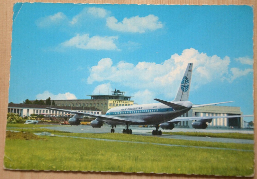 44190 AK Airplane Airport Stuttgart Pan American Echterdingen