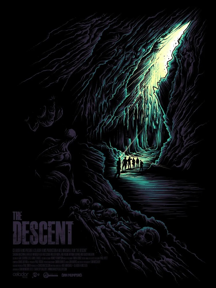 The Descent by Dan Mumford xx/100 Screen Print Movie Art Poster Mondo Artist