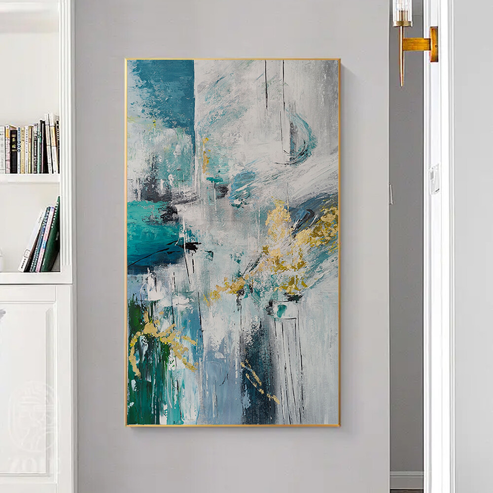 Modern Wall Art Home Decoration On Canvas Arrival Abstract Painting With White-image