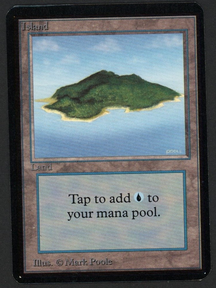 ***Alpha Island Green*** MTG Alpha Magic Kid Icarus