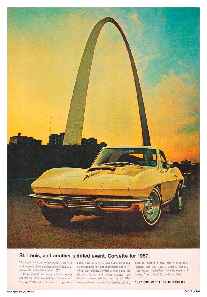 1967 Corvette Arch | POSTER 18 X 24 INCH | Classic car