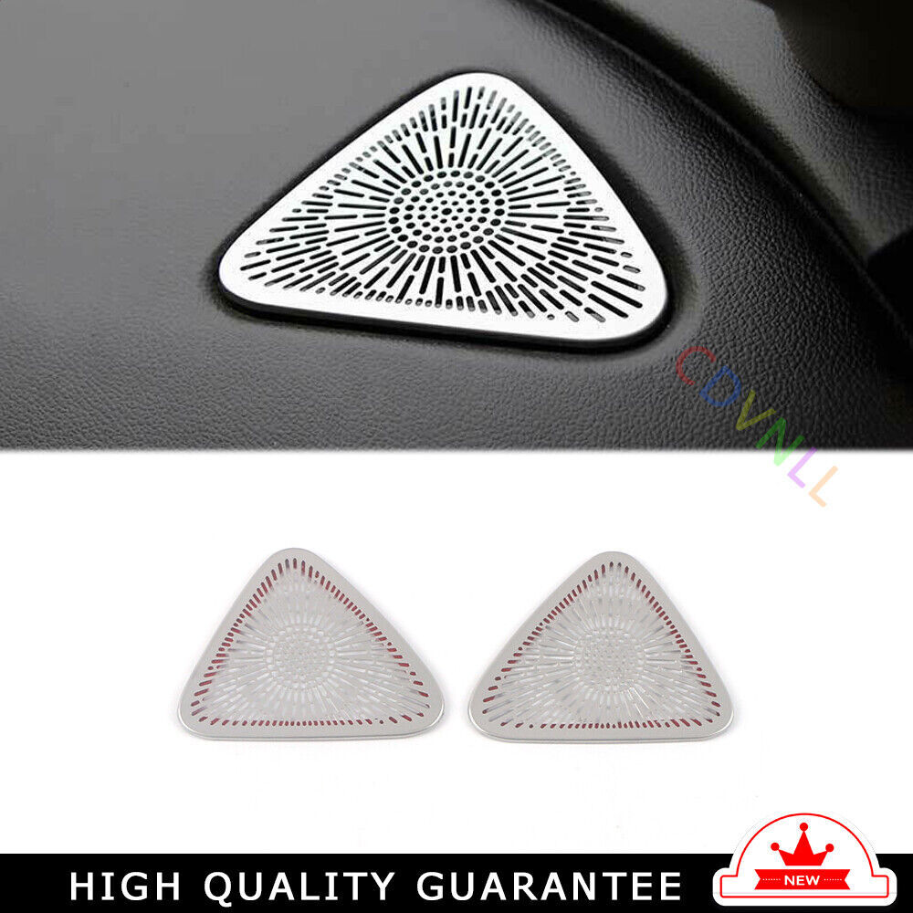 Instrument L&R Air Outlet Vent Trim For Chevrolet Malibu 2016-2021 Silver Steel