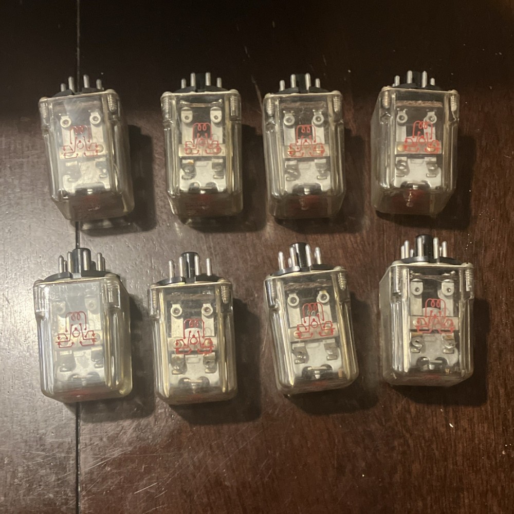 kcp11 relay lot Potter Brumfield 10000 ohm plate circuit 8 pieces