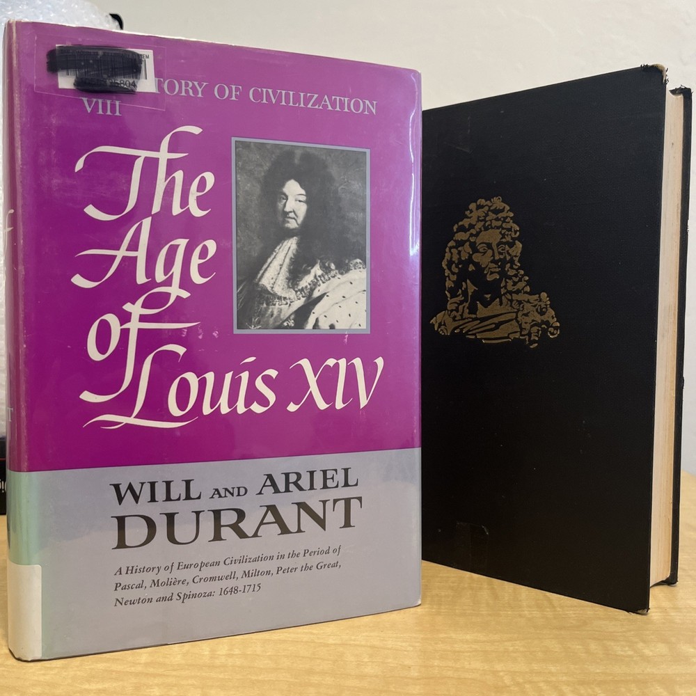 Age of Louis XIV Will Ariel Durant Story of Civilization VIII 1963 HC(No Jacket)