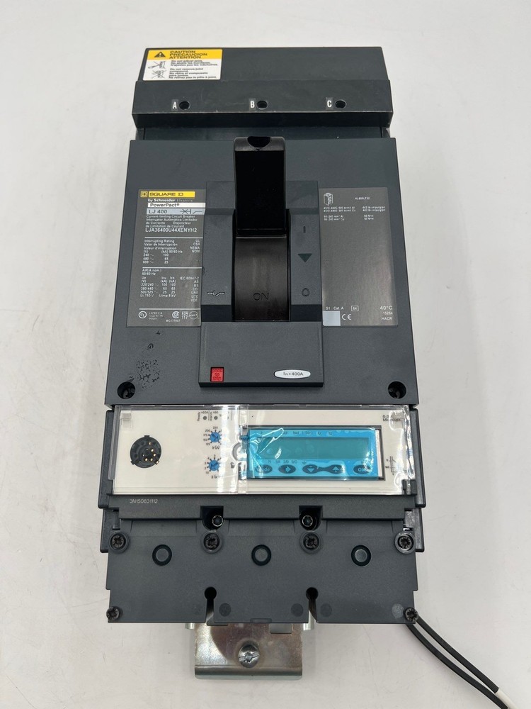 Square D LJA36400U44XENYH2 I‑Line Circuit Breaker PowerPact 400A 3P 600V 400 Amp