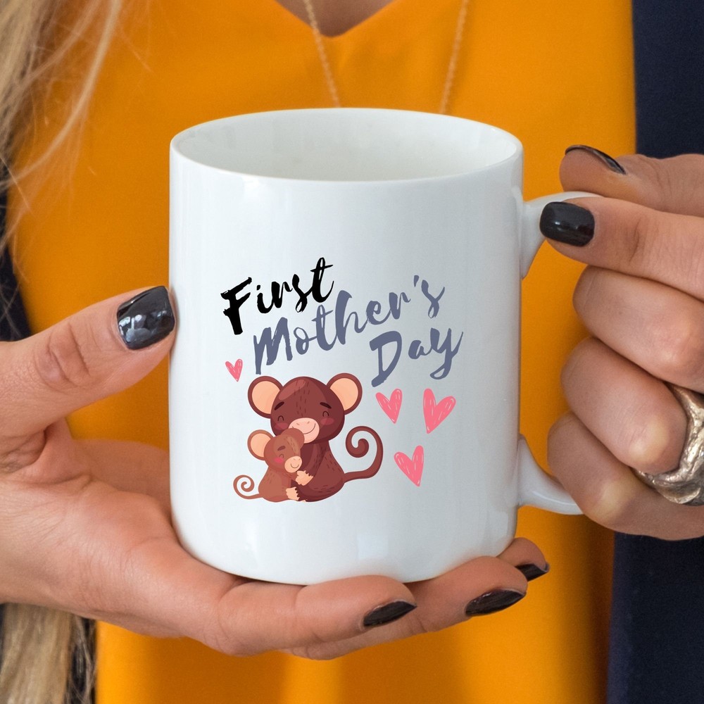 First Mother's Day Monkey Mug Mother's Day Gift Mom's Coffee Mug Gift Idea