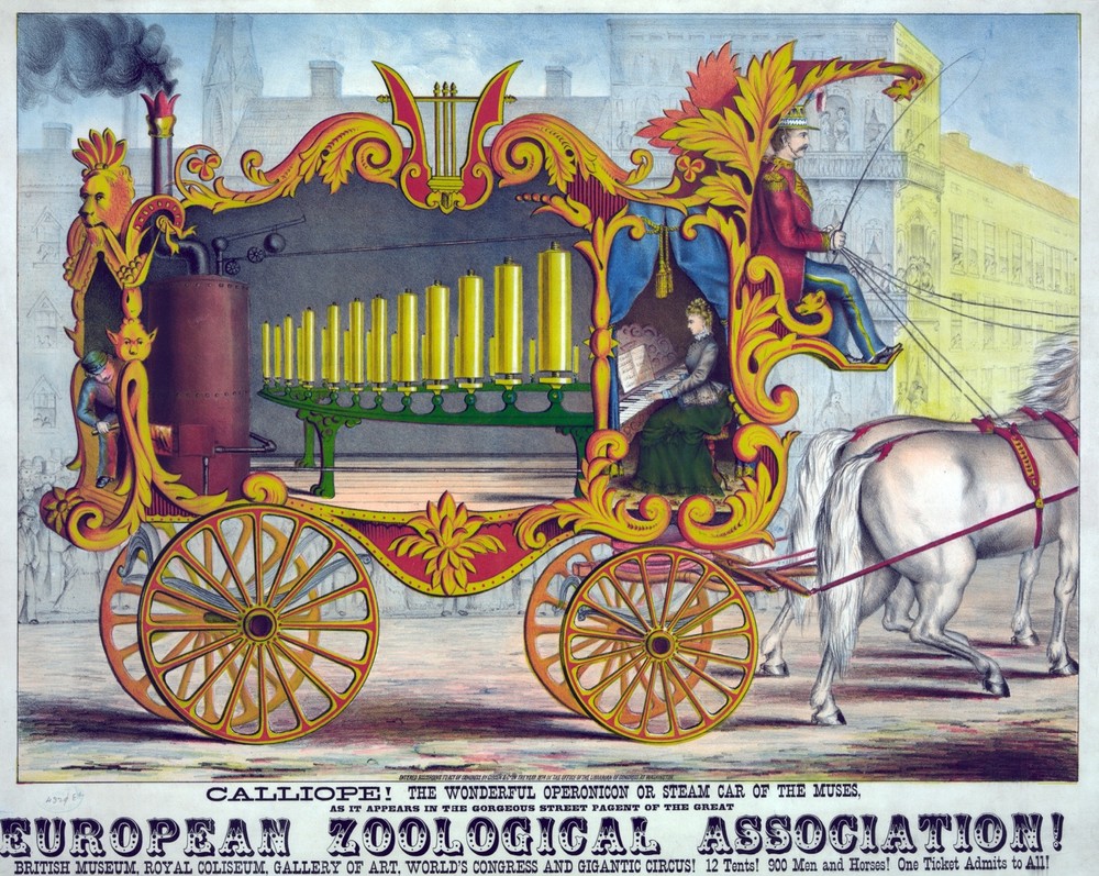 9431.Decoration Poster.Room wall art.Home bath decor.Victorian Steam Music car