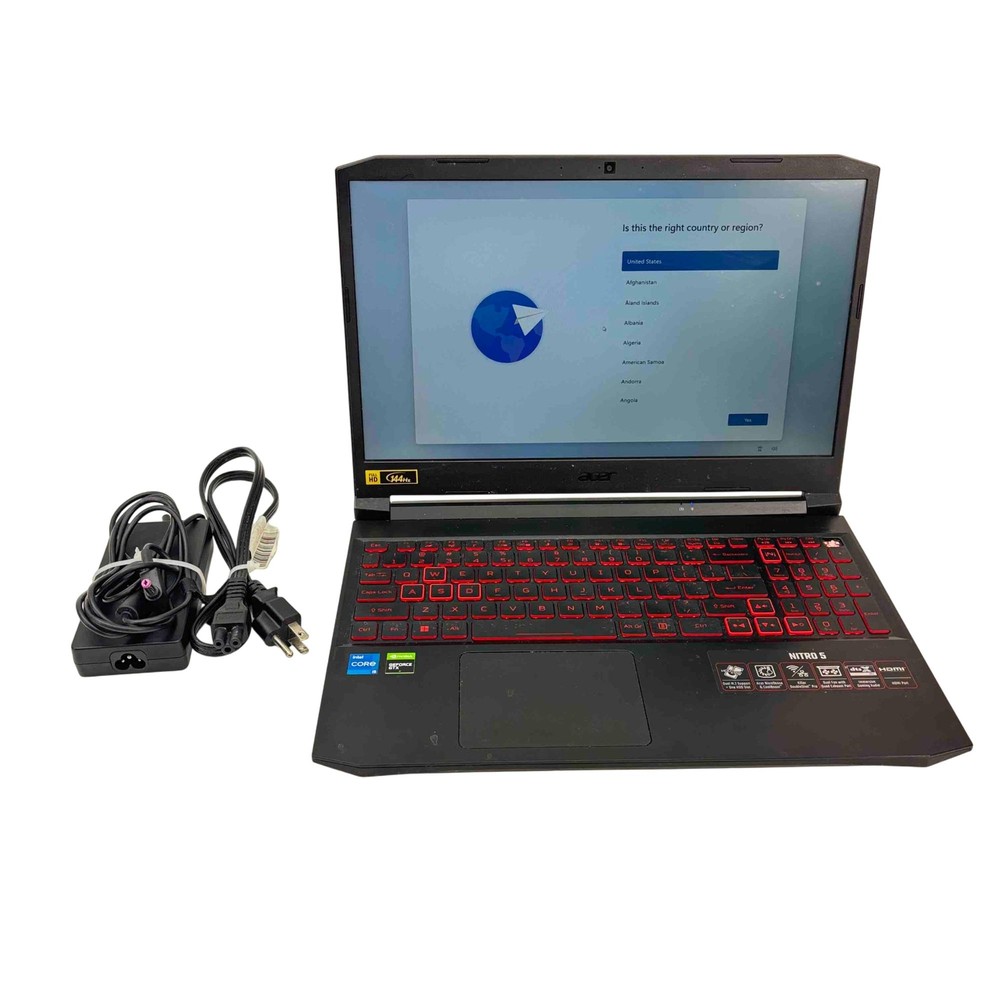 Acer Nitro 5 Gaming Laptop i5-11400H GTX 1650 8GB RAM 512GB SSD 15.6